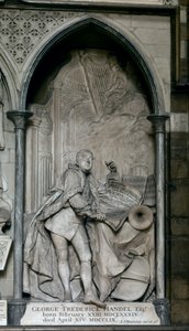 Georg Friedrich Haendelin hauta (marmori) tekijältä Louis-Francois (1702-62) Roubillac