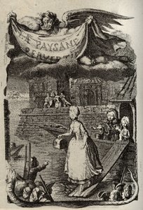 Kuvitus ranskalaisen kirjailijan Restif de La Bretonnen (1734-1806) teokseen "Kertoutunut talonpoika tai kaupungin vaarat". Binet