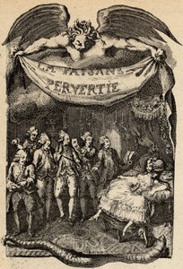 Kuvitus ranskalaisen kirjailijan Restif de La Bretonnen (1734-1806) teokseen "Kertoutunut talonpoika tai kaupungin vaarat". Binet