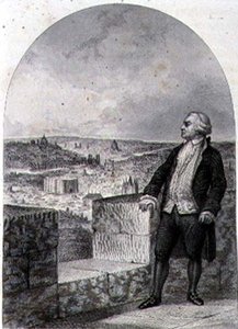 Honore Gabriel Riqueti, Mirabeaun kreivi (1749-91) Pariisin valleilla, kaiverrus Philibert Langlois (kaiverrus) tekijältä Louis (after) Marckl