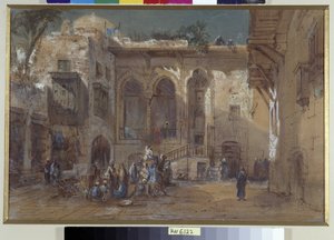 Vilkas aukio Kairossa, Egyptissä tekijältä Louis Amable Crapelet