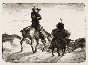 Don Quijote ja Sancho Panza tekijältä Louis Anquetin