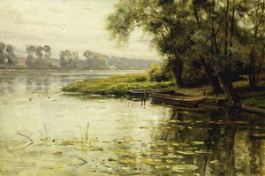 Niitty joen rannalla; La Prairie au bord de Fleuve tekijältä Louis Aston Knight