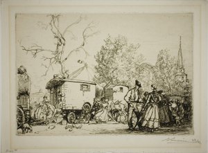 Saint-Jean-de-Montsin messuilla tekijältä Louis Auguste Lepère