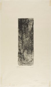 Falling Pines tekijältä Louis Auguste Lepère