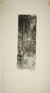 Falling Pines tekijältä Louis Auguste Lepère