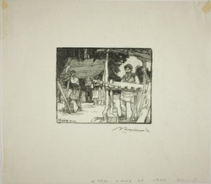 Lattianrakentajat tekijältä Louis Auguste Lepère