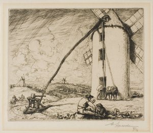 Le Moulin des Chapelles tekijältä Louis Auguste Lepère