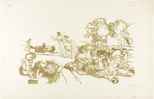 Moderni bukolinen tekijältä Louis Auguste Lepère