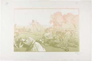 Moderni bukolinen tekijältä Louis Auguste Lepère