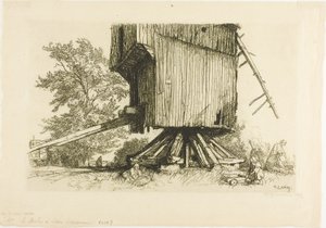 Lidor-tuulimylly tekijältä Louis Auguste Lepère