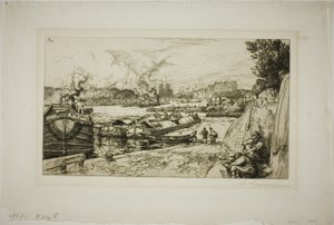 Seine Saint-Martinin kanavan suulla tekijältä Louis Auguste Lepère