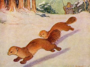Eläintarhassa: Martens (väri litho) tekijältä Louis Augustus Sargent