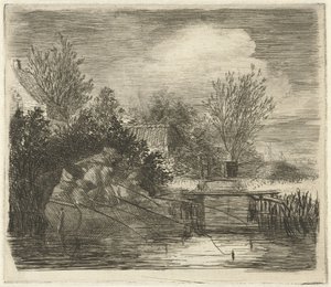 Kalastajat joen rannalla tekijältä Louis Bernard Coclers