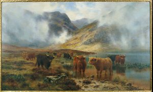 Kirjailija: Loch Treachlan, Glencoe, Morning Mists, 1907