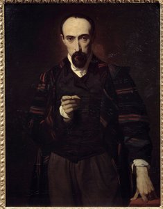 Muotokuva Achille Deveriasta (1800-1857) taidemaalari ja kaivertaja. Louis Boulangerin (1806-1867) maalaus tekijältä Louis Boulanger