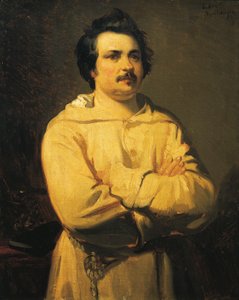 Honore de Balzacin muotokuva tekijältä Louis Boulanger