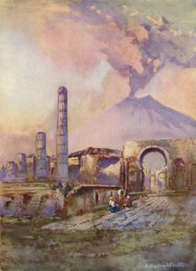 Pompei, Vesuvius kaukaisuudessa tekijältä Louis Burleigh Bruhl