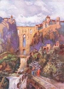 Tajo Ronda, teoksesta Hutchinsons Picturesque Europe, jonka on julkaissut Hutchinson & Son, noin 1930. tekijältä Louis Burleigh Bruhl