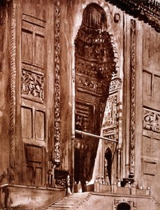 Sisäänkäynti sulttaani Hassanin moskeijaan, 1928 tekijältä Louis Cabanes