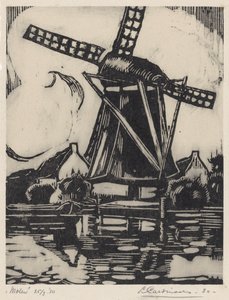 Molen (alkuperäinen nimi esineessä) tekijältä Louis Cardinaals (signed by artist)