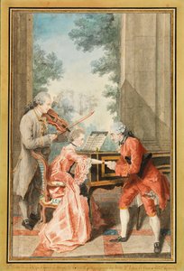 Mademoiselle Delong de Genève, Monsieur Philippe ja Monsieur de Texier (akvarelli)