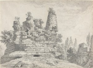 Horatii- ja Curatii-hauta Albanossa tekijältä Louis Chaix