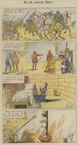 Jeanne Darcin elämä (väri litho) tekijältä Louis Charles (after) Bombled