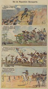 Napoleon Bonaparten elämä (väri litho) tekijältä Louis Charles (after) Bombled