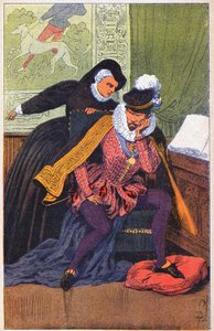 Catherine de Medicis ja hänen poikansa Charles IX tekijältä Louis Charles Bombled