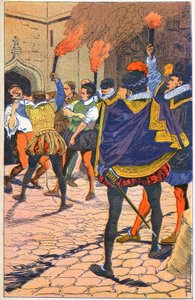 Kaarle IX ja protestantit tekijältä Louis Charles Bombled