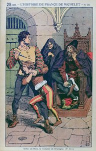 Gilles de Laval (1404-40) Lord of Rais, J. Micheletin teoksessa A Popular History of France, n. 1900 tekijältä Louis Charles Bombled