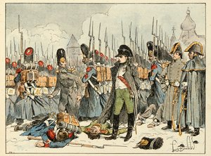 Kuvitus on otettu kirjasta "Vuosisadan sankarit", Dick de Lonlayn kirjoittamat anekdootit ja Louis Bombledin (1862-1927) kuvitus. tekijältä Louis Charles Bombled