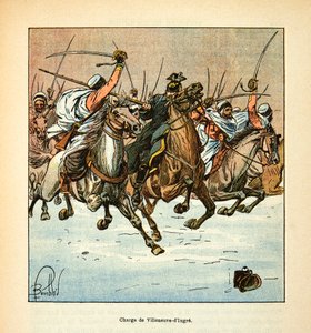 Eugene Sergeantin Loiren armeija, joka tunnetaan nimellä Grenest, kuvittanut Louis Bombled (1862-1927) (Ranskan ja Saksan sota; kampanja 1870 -1871): Kolmannen afrikkalaisen metsästäjän hyökkäys Villeneuve d