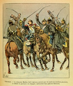 Eugene Sergeantin itäinen armeija, joka tunnetaan nimellä Grenest, kuvannut Louis Bombled (1862-1927) (Ranskan ja Saksan sota; kampanja 1870 -1871): Villersexelin taistelun aikana 5. rykmentin taistelulaiva Marlier preussilaisten ympäröimänä , onnistui tekijältä Louis Charles Bombled