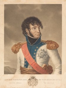 Joachim Murat (Joachim-Napoleon, Napolin ja Sisilian kuningas, Ranskan suuramiraali) tekijältä Louis Charles Ruotte after Albert Jakob Frans Gregorius after Antoine Jean Gros