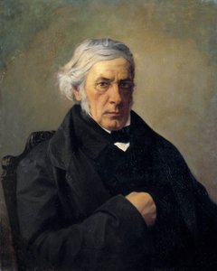 Muotokuva filosofista Victor Cousinista (1792-1867) Louis Claude Mouchotin (1830-1891) maalaus. 1800-luvulla. Himmeä. 0,73 x 0,60 m - Filosofi Victor Cousinin (1792-1867) muotokuva. Louis Claude Mouchot