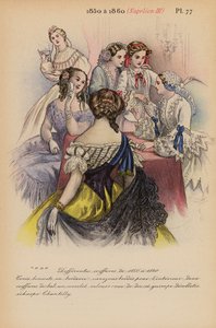 Ranskalainen muoti: Napoleon III (värilitografia).
