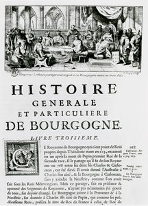"Histoire de Bourgogne" -elokuva, joka kuvaa keisari Lothairia