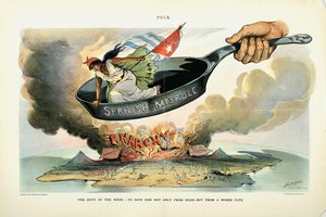 Tunnin velvollisuus: - Pelastaa hänet [Kuuba] ei vain Espanjasta - vaan pahemmalta kohtalolta, 1898