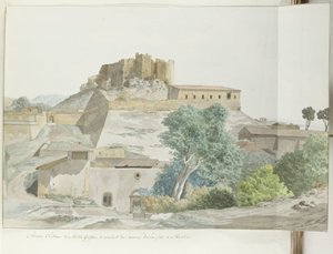 Oude kasteel van Mata en Grifone en het karmelieten klooster, grondvesten van Messina Entinen Matta Griffonen linna ja karmeliittien luostari Messinassa (otsikko esineessä) Matkat Italiassa, Sisiliassa ja Maltassa - 1778 (sarjan nimi)