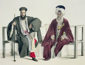 Kreikkalainen pappi ja turkkilainen, Thierry Brothersin kaivertama, 1825 tekijältä Louis Dupré