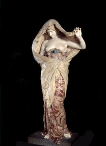 Luonto paljastettiin tieteessä Louis Ernest Barriasin (1841-1905) veistos marmorista ja oniksista 1899. Paris, Musee d