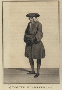 Quaker Amsterdamista, Alankomaista (kaiverrus) tekijältä Louis Fabricius (after) Dubourg