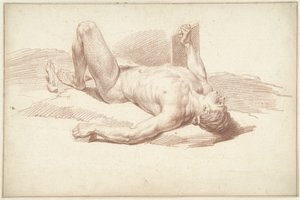 Mies alaston, makaa selällään tekijältä Louis Fabritius Dubourg