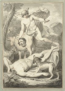 Merkurius Argusin pään kanssa tekijältä Louis Fabritius Dubourg