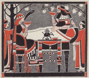 Tarjoilijan oppitunti; II, 2 (väri litho)