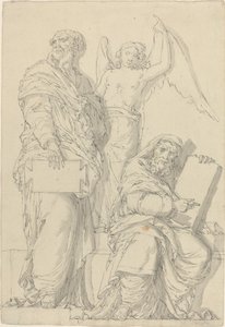 Profeetat Hoosea ja Joona tekijältä Louis Felix de La Rue after Raphael