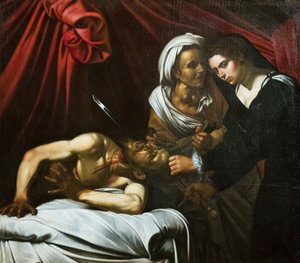 Judith mestaa Holofernesin pään