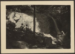 [Hahmot varjostetussa metsämaisemassa] tekijältä Louis Fleckenstein